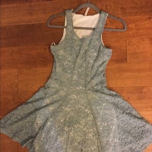 Mint green lace dress